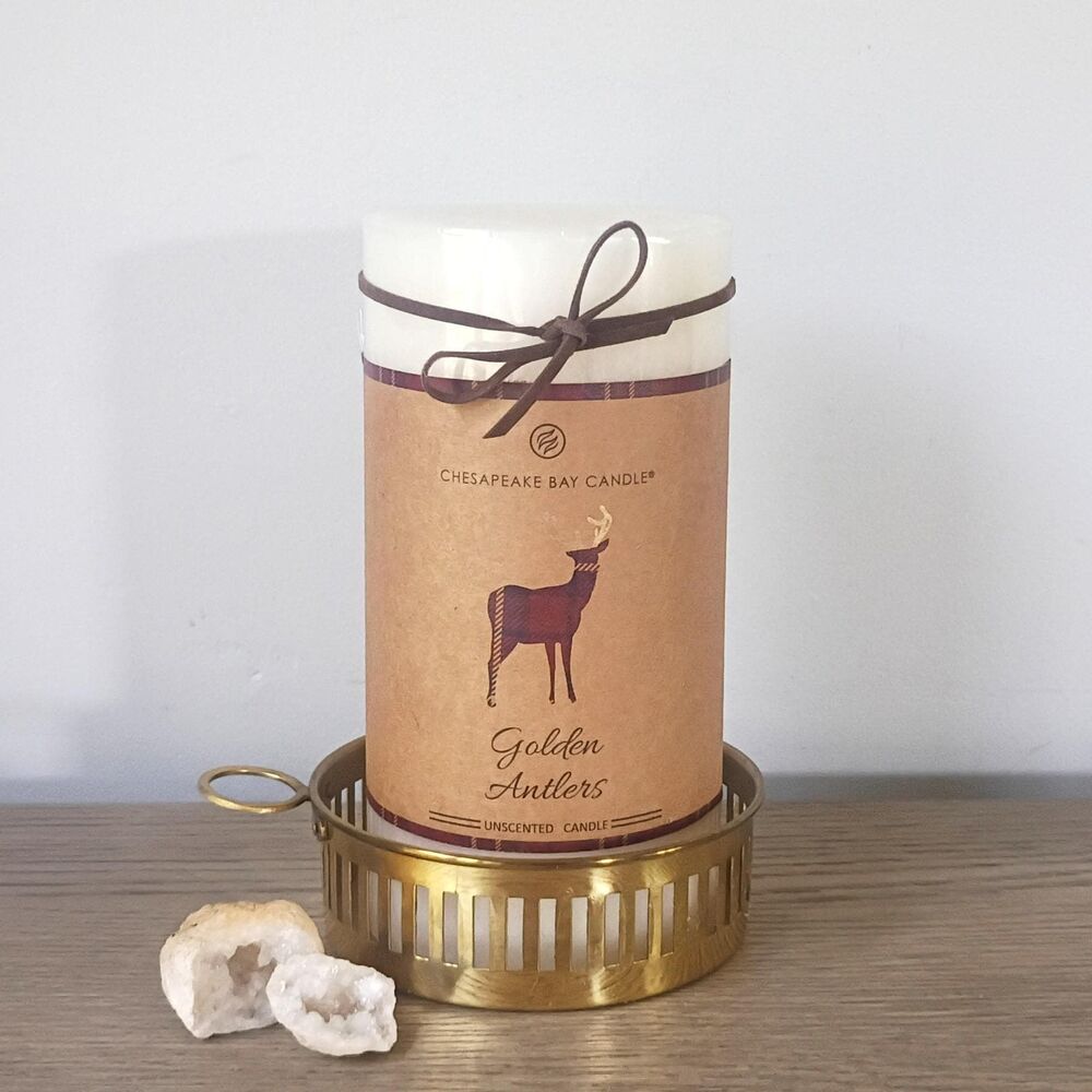 Vintage Solid Brass Pillar Candle Holder, Candle Dish, Coffee Table Decor